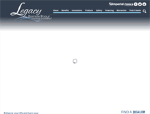 Tablet Screenshot of legacyeditionpools.com